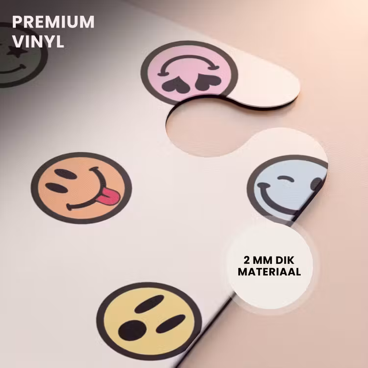 CaseSwap™ - Verschillende smiley's op een beige achtergrond — 6