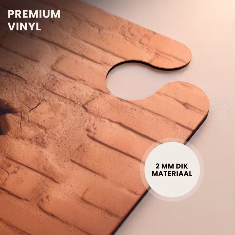 CaseSwap™ - Aap met grote ogen kijkt door gat in bakstenen muur — 6