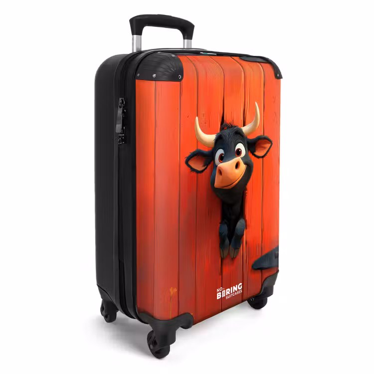 CaseSwap - Zwarte stier steekt kop door rode schuurdeur — 2