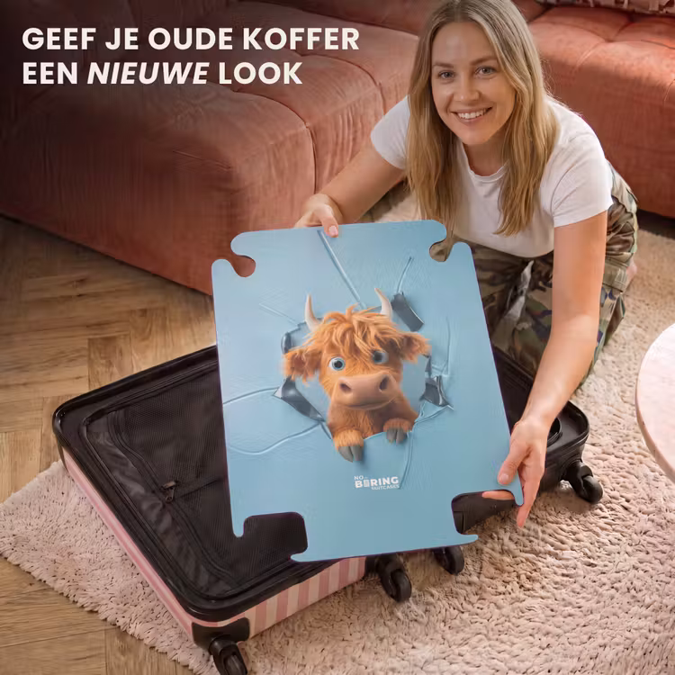 CaseSwap™ - Cartoonachtige koe breekt door muur — 3