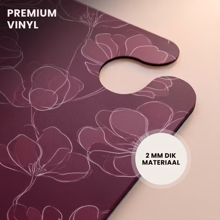 CaseSwap - Bloemen - Patroon - Bordeauxrood — 6