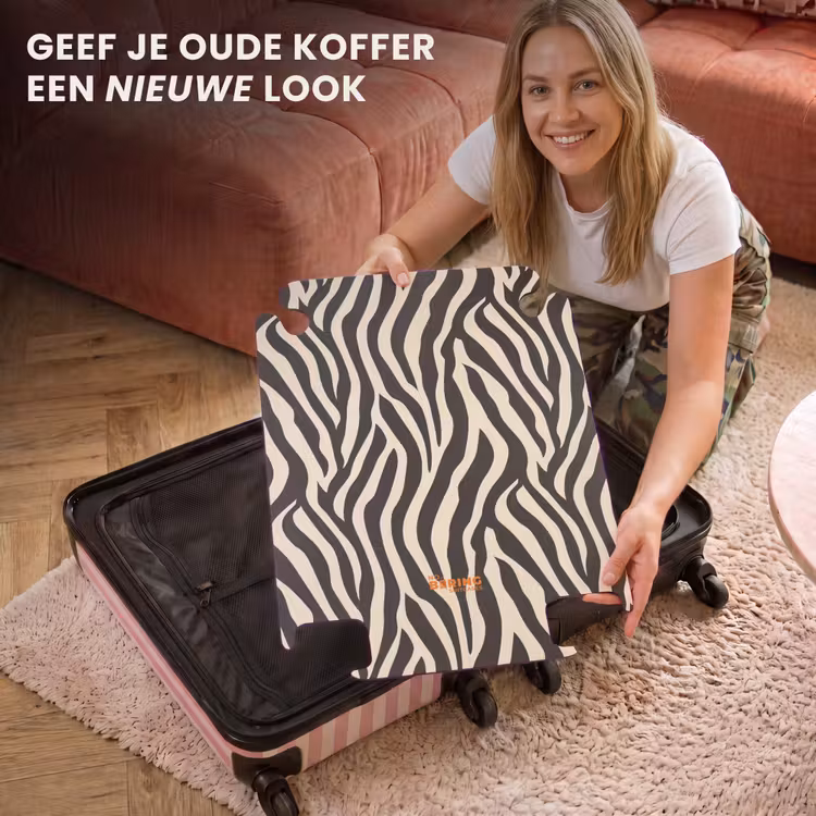 CaseSwap™ - Zebra - Print - Klassiek - Zwart — 3