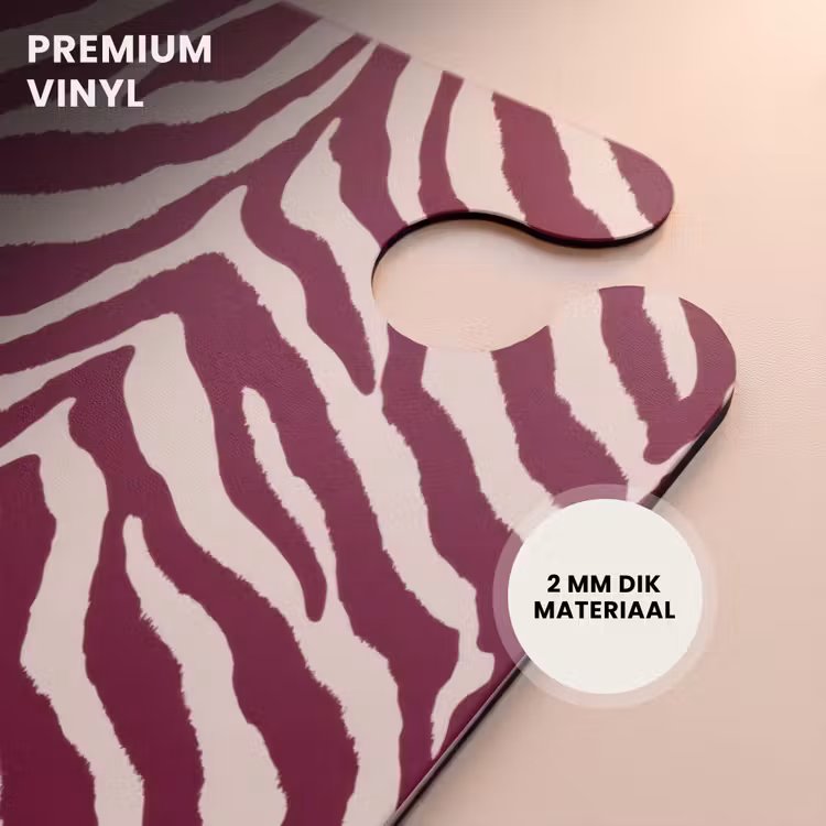 CaseSwap™ - Zebra - Motief - Bordeaux - Rood — 6