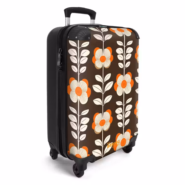 CaseSwap™ - Bloemen - Retro - Bruin — 2