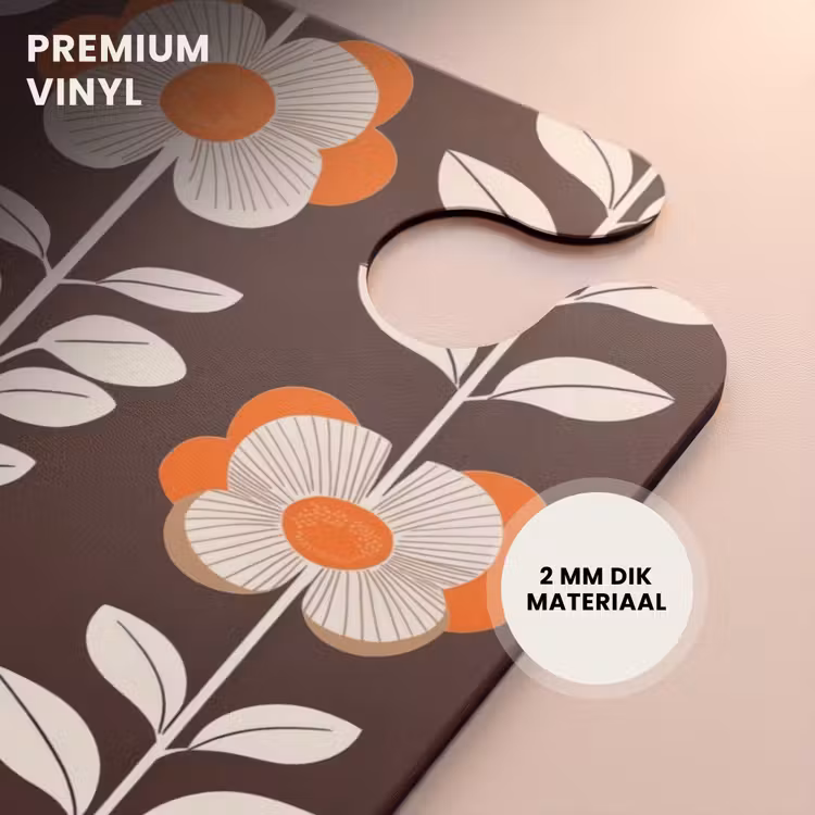 CaseSwap™ - Bloemen - Retro - Bruin — 6