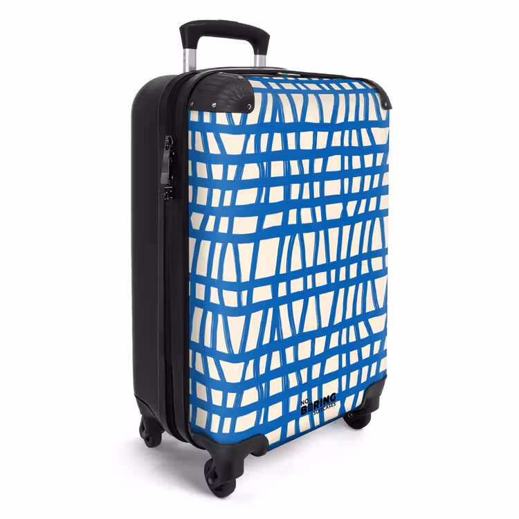 CaseSwap - Ruitpatroon - Blauw - Crème — 2