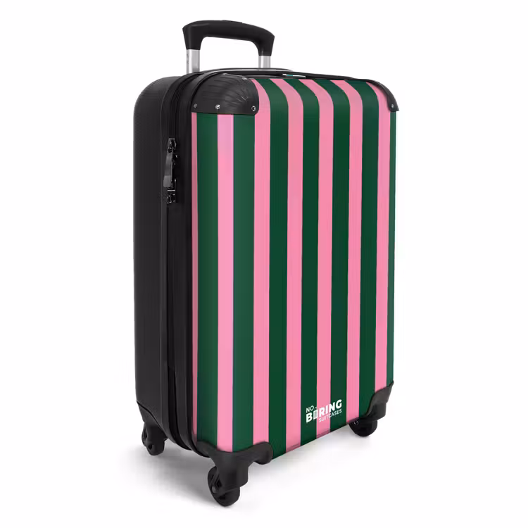 CaseSwap™ - Verticale strepen - Groen - Roze — 2