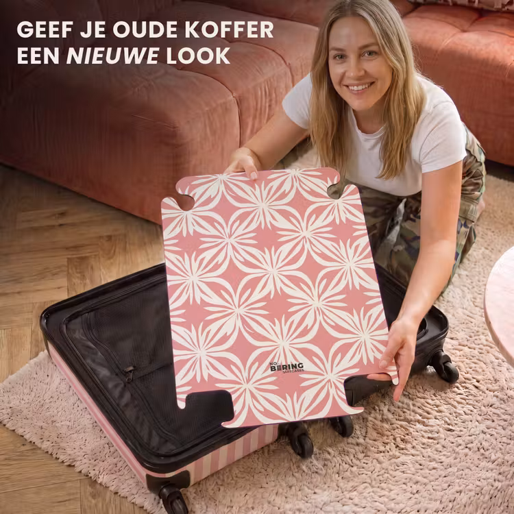 CaseSwap - Roze - Bloemenmotief - Wit - Modern — 3