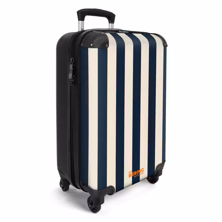 CaseSwap™ - Verticale strepen - Blauw - Crème — 2