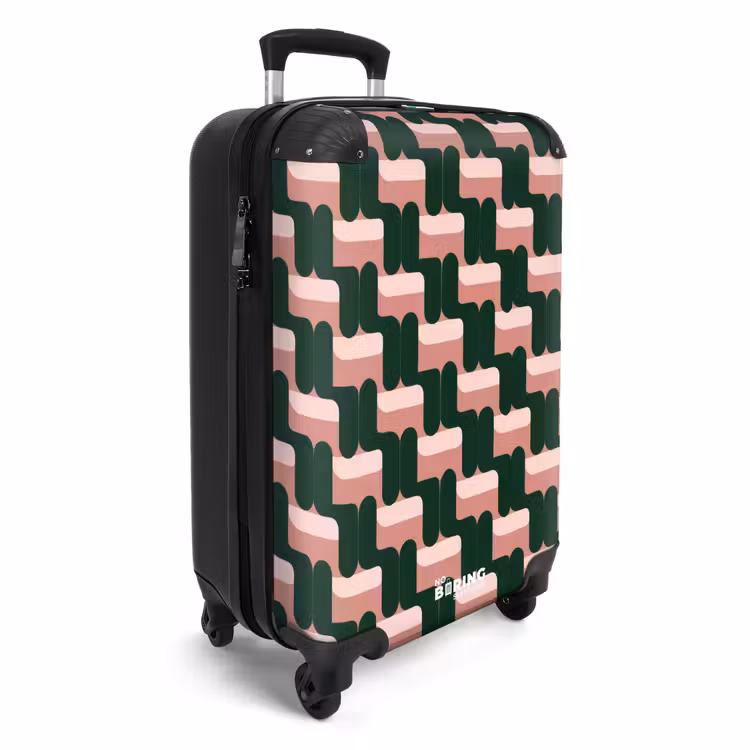 CaseSwap™ - Vlechtpatroon - Groen - Roze - Geometrisch — 2