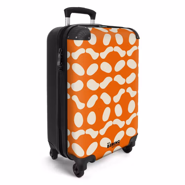 CaseSwap™ - Oranje - Ruitpatroon - Wit — 2