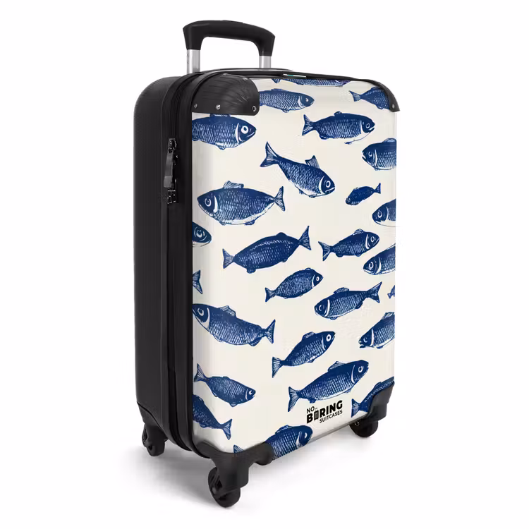 CaseSwap™ - Vissen - Patroon - Blauw - Wit — 2