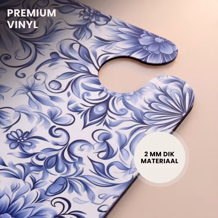 CaseSwap™ - Bloemen - Blauw - Patroon - Wit — 6