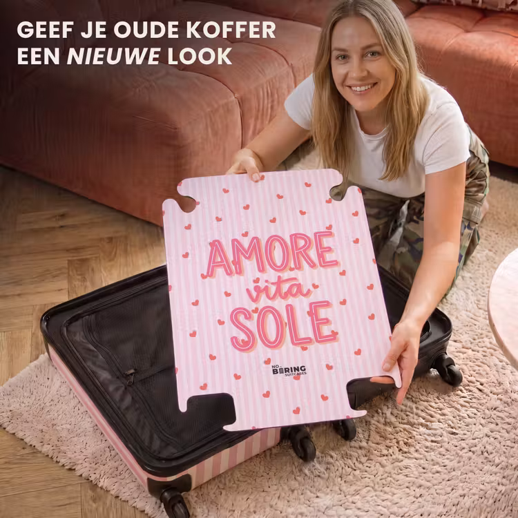 CaseSwap™ - Amore vita sole - Roze - Hartjes — 3