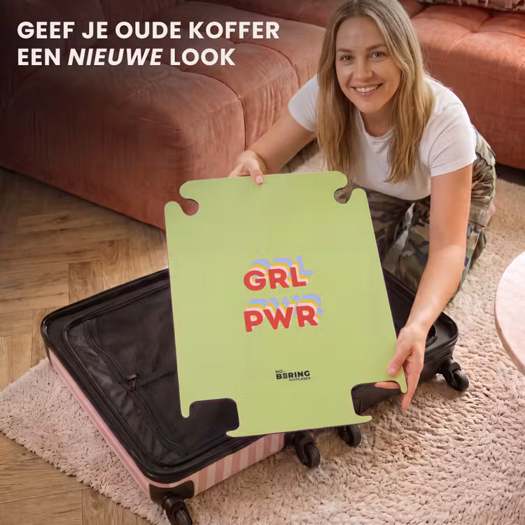 CaseSwap™ - Grl pwr - Groen - Rood - 3D — 3
