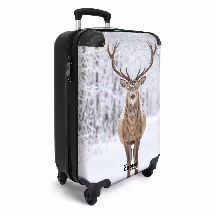 CaseSwap™ - Hert - Winter - Bos - Natuur - Wit — 2