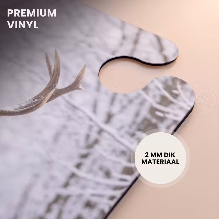 CaseSwap™ - Hert - Winter - Bos - Natuur - Wit — 6