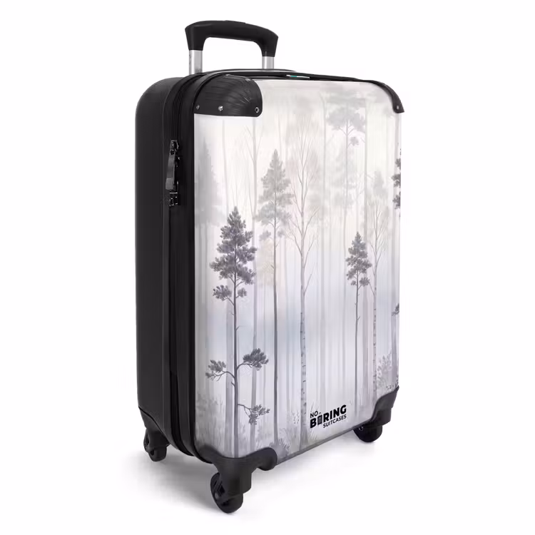 CaseSwap - Bos - Bomen - Mist - Natuur - Illustratie - Grijs — 2