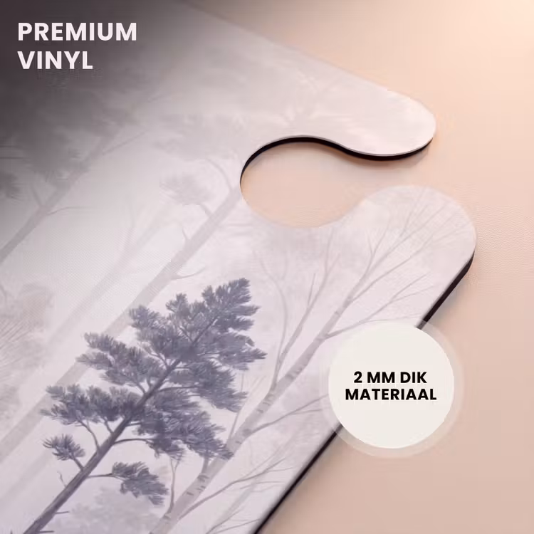 CaseSwap - Bos - Bomen - Mist - Natuur - Illustratie - Grijs — 6