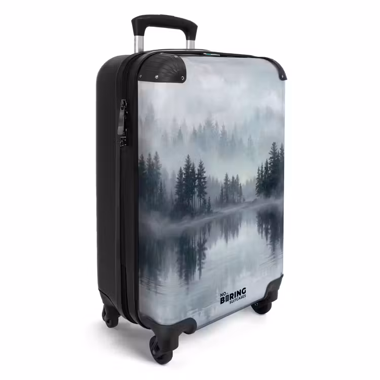 CaseSwap™ - Bos - Meer - Mist - Natuur - Grijs — 2