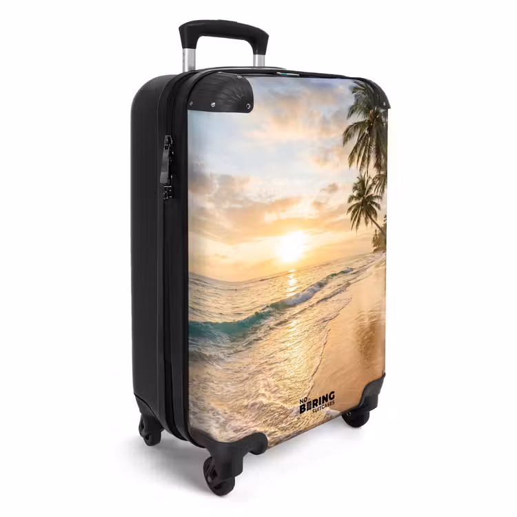 CaseSwap™ - Strand - Zonsondergang - Tropisch - Natuur - Goud — 2