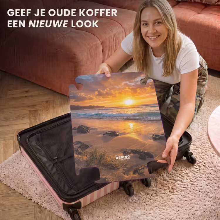 CaseSwap - Strand - Zonsondergang - Golven - Natuur - Oranje — 3