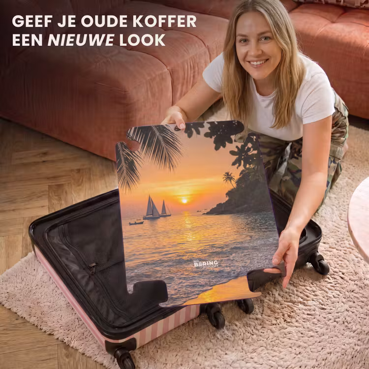 CaseSwap - Zee - Zonsondergang - Boot - Natuur - Oranje — 3