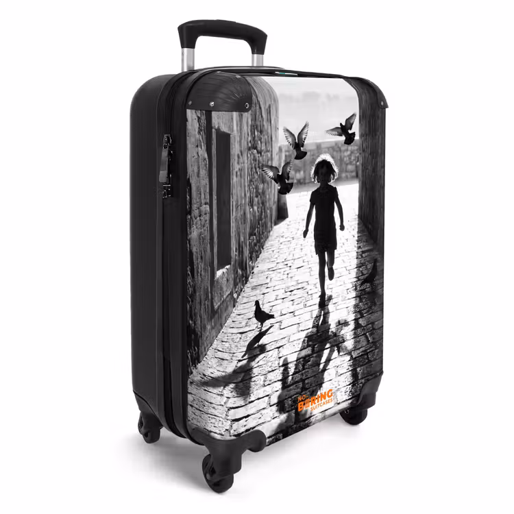 CaseSwap™ - Kind - Vogel - Straat - Zwart-wit - Spelen — 2