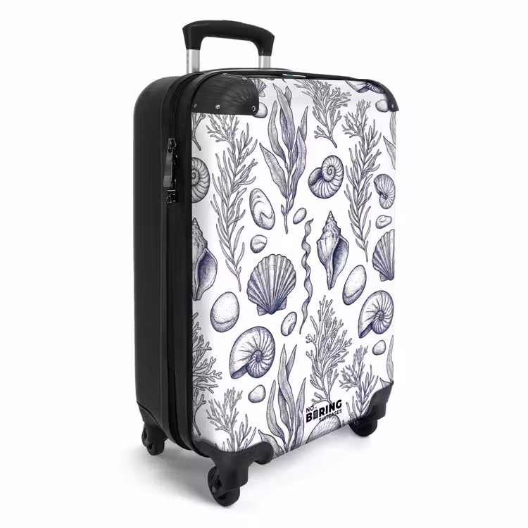 CaseSwap™ - Schelpen - Zeewier - Oceaan - Illustratie - Blauw — 2