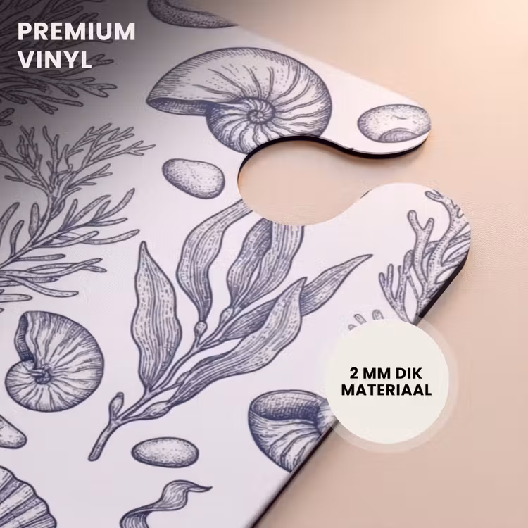 CaseSwap™ - Schelpen - Zeewier - Oceaan - Illustratie - Blauw — 6