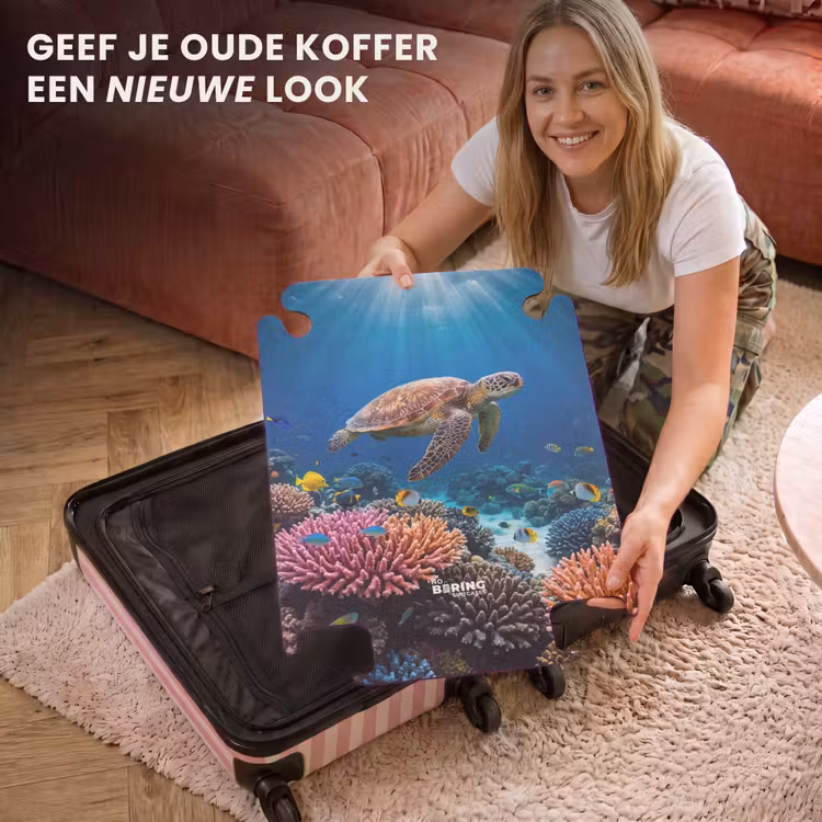 CaseSwap™ - Schildpad - Koraalrif - Oceaan - Dieren - Blauw — 3