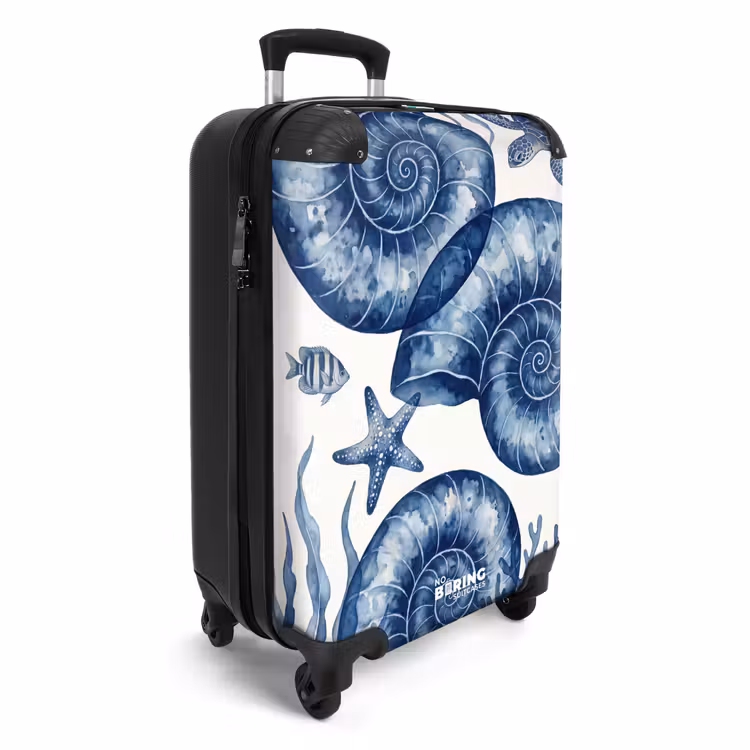 CaseSwap - Schelp - Spiraal - Zeeleven - Aquarel - Blauw — 2