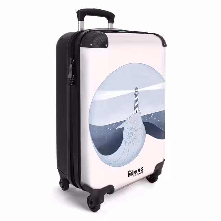 CaseSwap™ - Vuurtoren - Zee - Schelp - Abstract - Blauw — 2