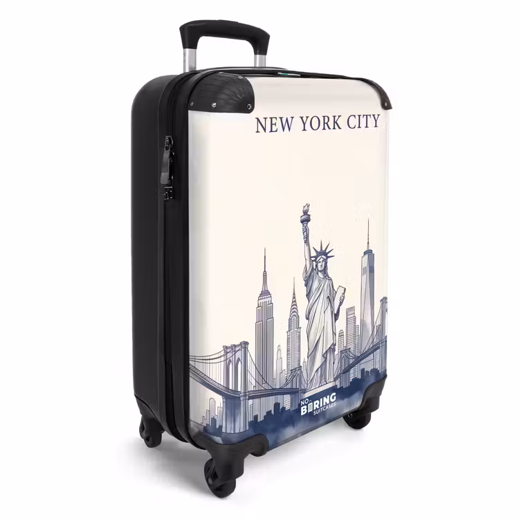 CaseSwap - New York - Vrijheidsbeeld - Skyline - Illustratie - Blauw — 2