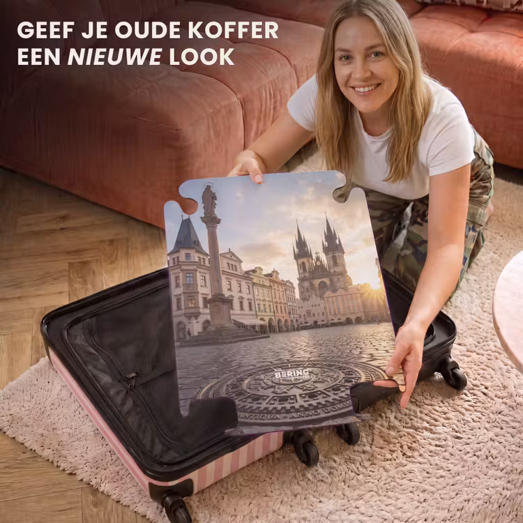 CaseSwap™ - Stad - Praag - Ochtend - Architectuur - Goud — 3