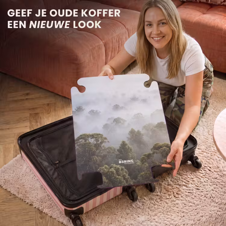 CaseSwap™ - Natuur - Mist - Bos - Ochtend - Goud — 3
