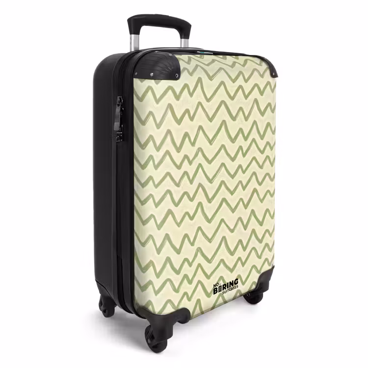 CaseSwap™ - Saliegroen - Zigzag - Handgetekend - Patroon — 2