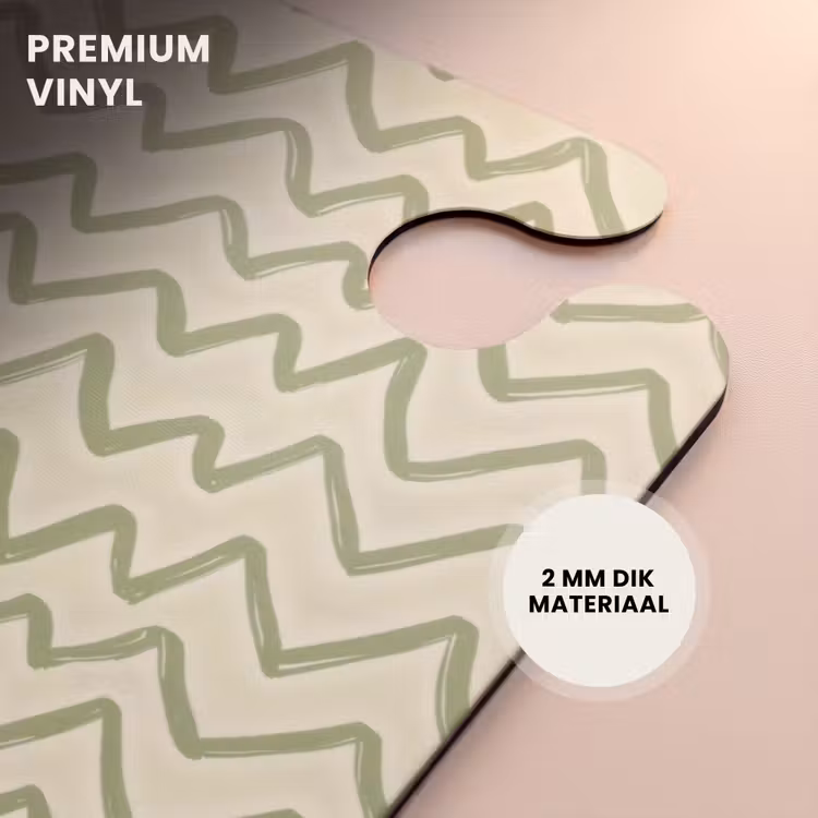 CaseSwap™ - Saliegroen - Zigzag - Handgetekend - Patroon — 6