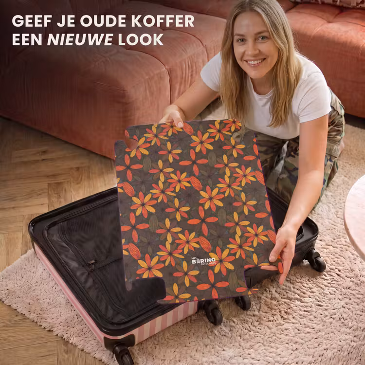 CaseSwap - Oranje - Retro - Bloemen - Herfst — 3