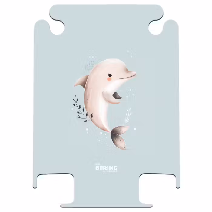 CaseSwap - Beige dolfijn in blauw water