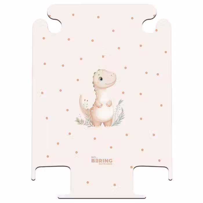 CaseSwap - Beige dino op een stippen achtergrond