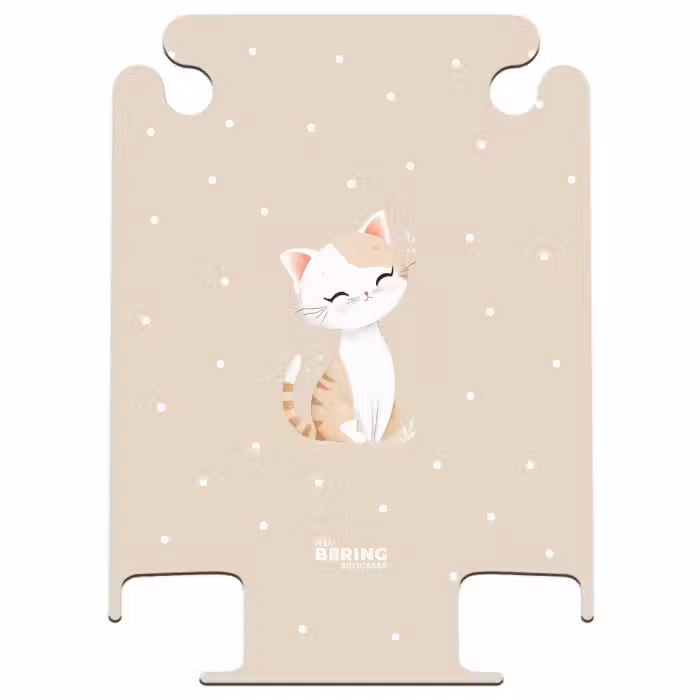 CaseSwap - Kat omringd door beige stippen