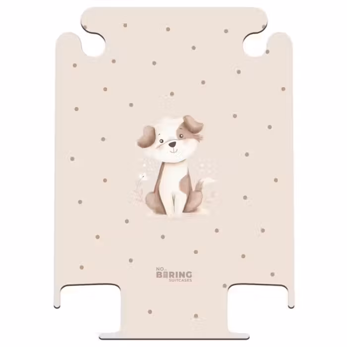 CaseSwap - Honden pup omringd door bruine stippen
